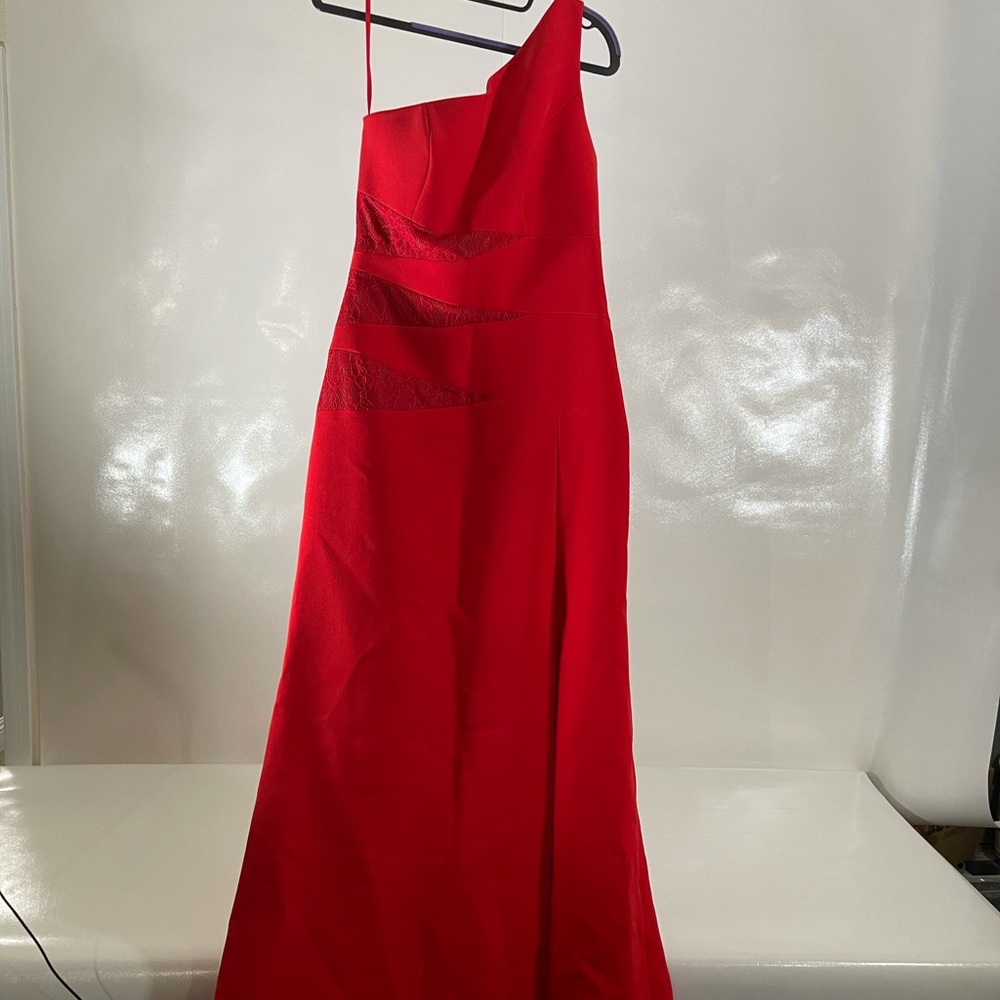 BCBG One Shoulder Red Dress size 8